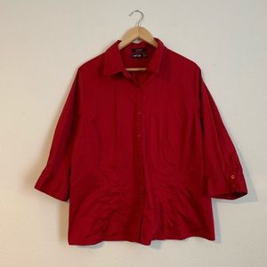 Essential Red Blouse Size 2X